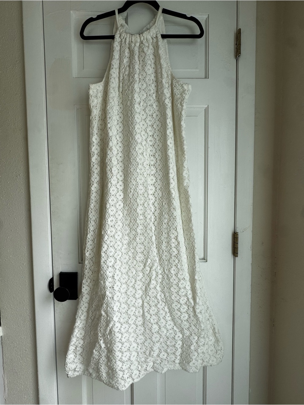 a new day White Boho Lace Halter Top
